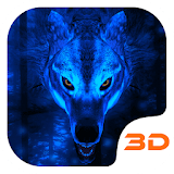 Ice Wolf 3D Theme icon