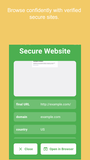 URLscam - Phishing Protection Screen 3