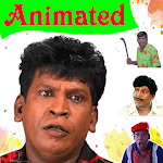 Cover Image of ดาวน์โหลด Tamil Funny Animated Stickers  APK