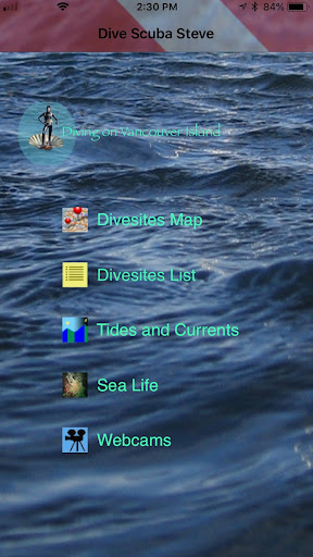 Android application Dive Scuba Steve screenshort