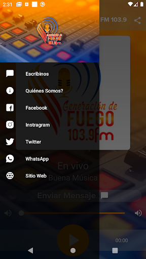 Generación de fuego fm 103.9 Screen 2