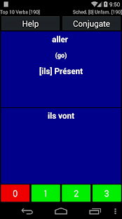 Französischer Verb-Trainer Pro-Screenshot