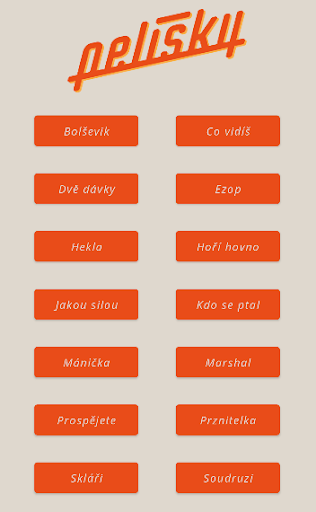 Android application Pelíšky Soundboard screenshort
