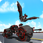 Cover Image of Download Flying Bat Transform Robot Moto Bike Robot Games 61 APK