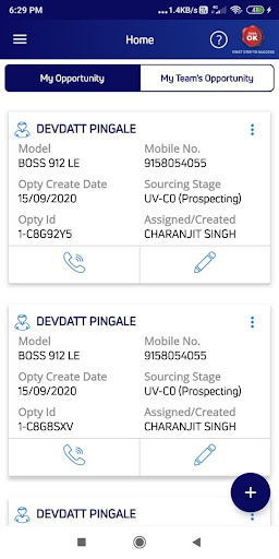 Tata ok Sales Screen 2