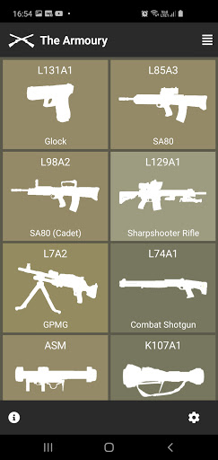 Android application The Armoury screenshort