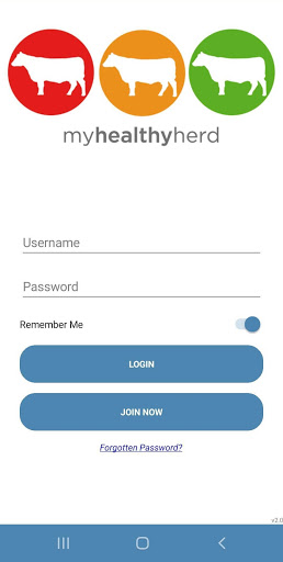 Android application Myhealthyherd screenshort