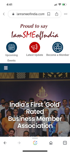 Android application IamSMEofIndia screenshort