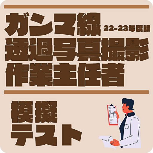 ガンマ線透過写真撮影作業主任者　2022年版　解説付き logo
