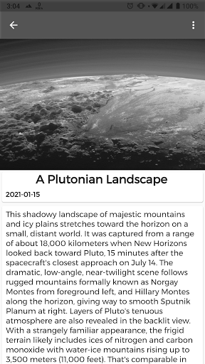 Astronomy Picture of the Day Screen 3