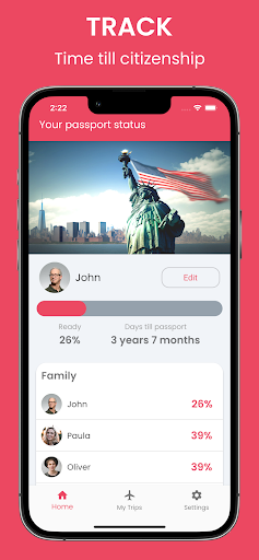 Android application Citizenship Tracker US, Canada screenshort