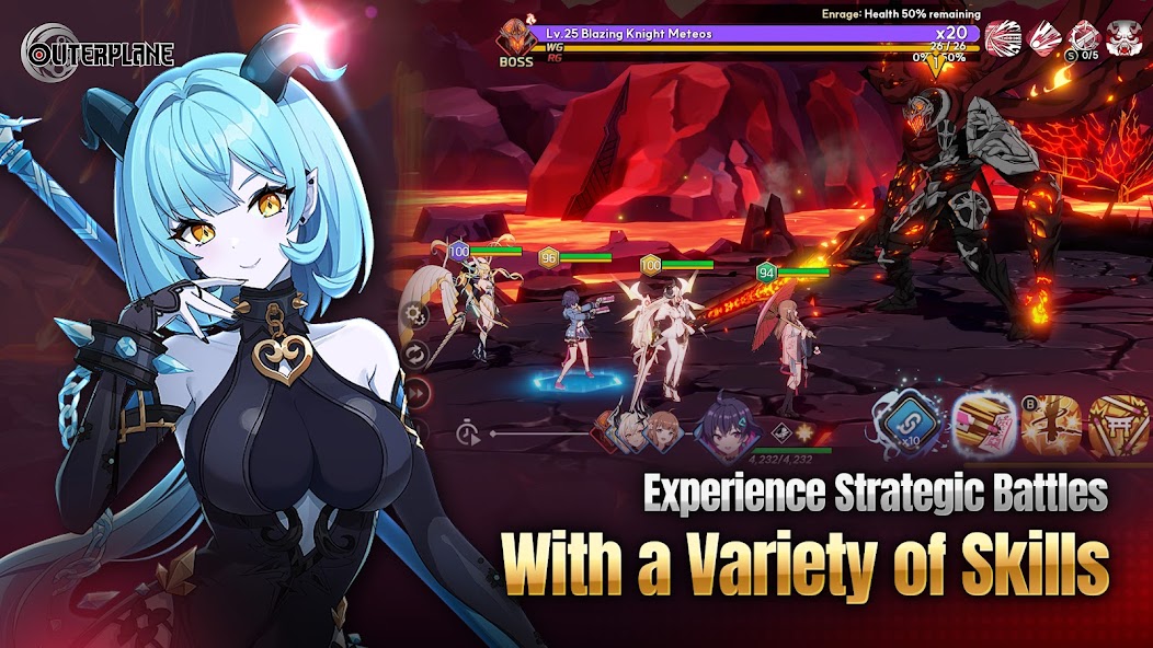 OUTERPLANE - Strategy Anime 1.2.2 APK + Mod (Unlimited money) إلى عن على ذكري المظهر