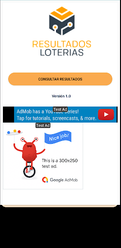 Android application Resultados Loterias screenshort