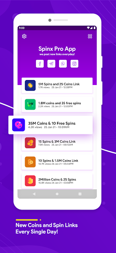 SpinX Pro - Coin Master Free Spins Rewards 3.0 screenshots 2
