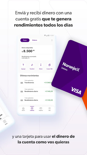Naranja X: billetera virtual Screen 2