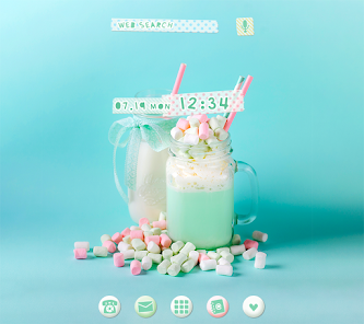 Mint Milkshake Tema 1.0.1 APK + Mod (Unlimited money) untuk android