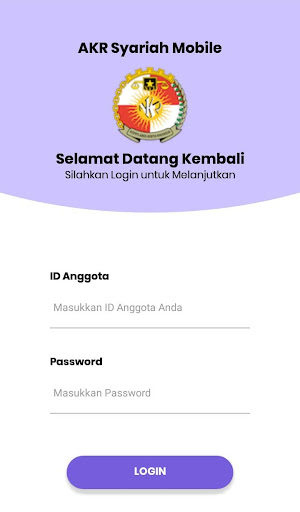 Android application AKR Syariah Mobile screenshort