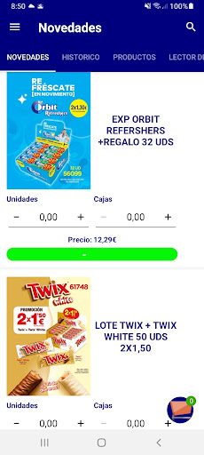Dulces Oscar Commerce Screen 2