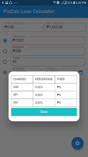 PruCalc MiCRO Screen 2