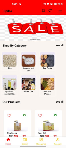 Android application Spilso Retailer screenshort