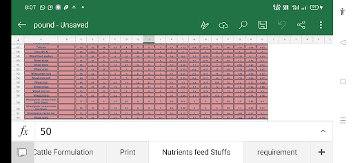 Cattle Feed Formulation lb Screen 2