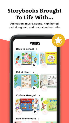 Screenshot of Vooks: Read-alouds for kids