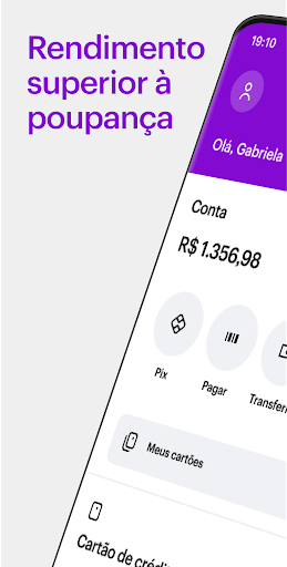 Nubank: conta, cartão e mais 3