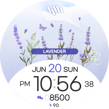 SamWatch Flower 2022 Lavender screenshot 4
