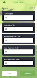 Little Turtle Cost Calculator