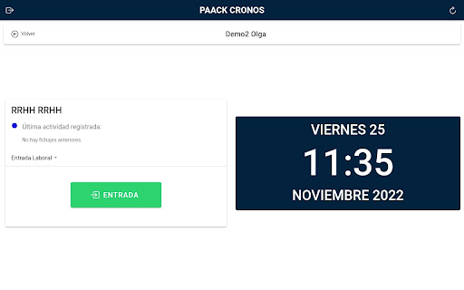 Cronos Paack Tablet Screen 2