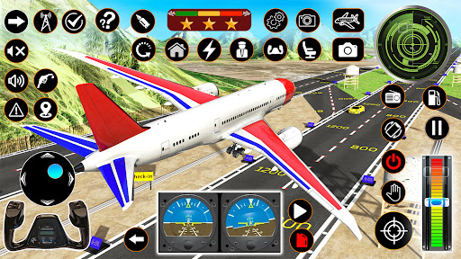Android application Airplane Pilot Simulator 3D screenshort