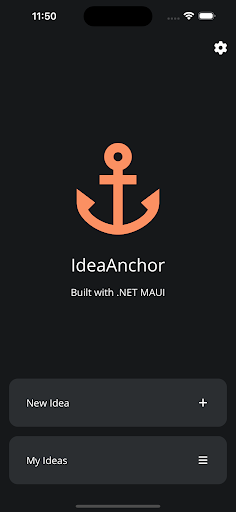 IdeaAnchor - MAUI Notes App