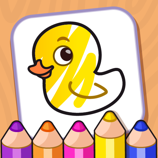 Coloring game for toddlers 1+ Logo