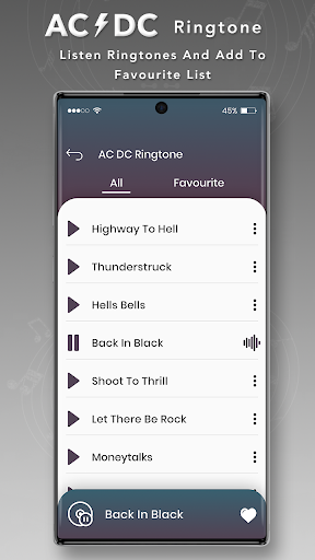 AC DC Ringtone Screen 3
