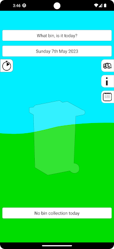 Android application Bin Day screenshort