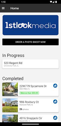 Android application 1st Look Media screenshort