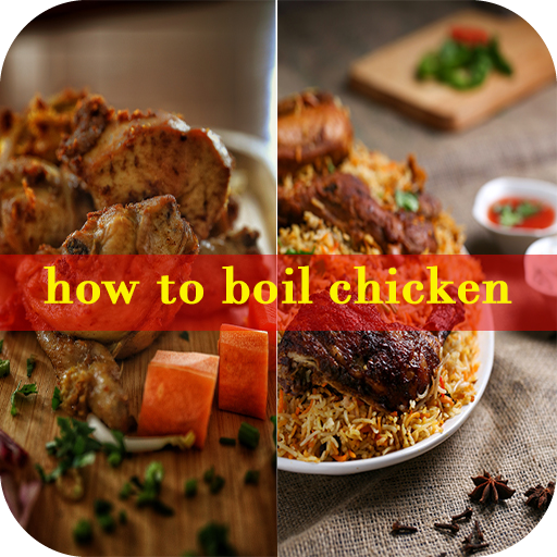 boil chicken recipe logo