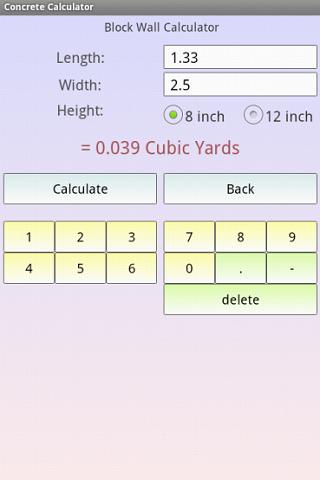 Concrete Calculator