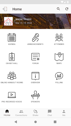 Screenshot of SIGCSE Technical Symposium '23