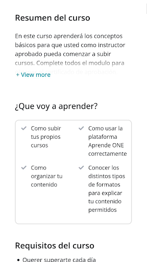 Aprende.ONE Screen 3