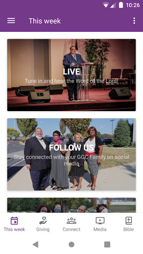 Android application Greater Grace Church screenshort