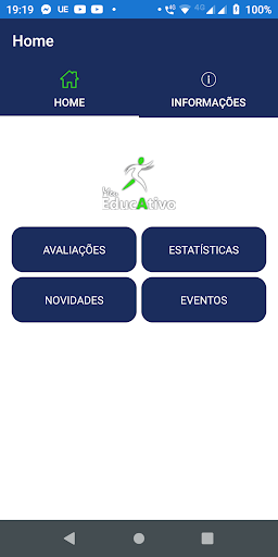 Android application Meu Educativo Professor screenshort