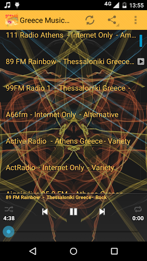 Android application Greece Music ONLINE screenshort