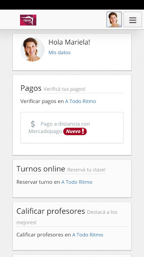 Android application A Todo Ritmo screenshort