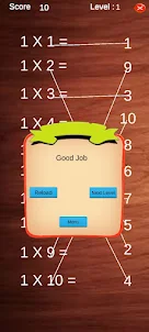 Multiplication time table game