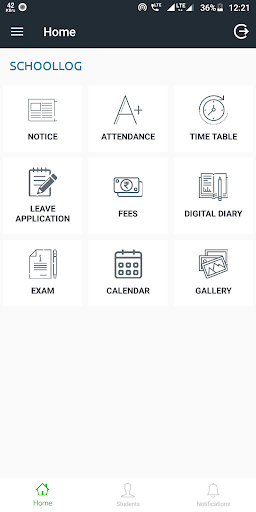 Android application GCI ALWAR - PARENT screenshort