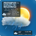 Cover Image of Download Weather forecast & transparent clock widget 3.1.4 APK