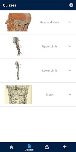 Android application UBC Human Anatomy Teaching App screenshort