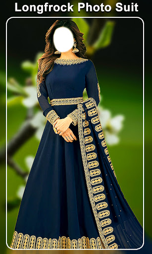 Long frock photo suit Screen 2