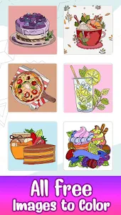 Food Glitter Color by Number